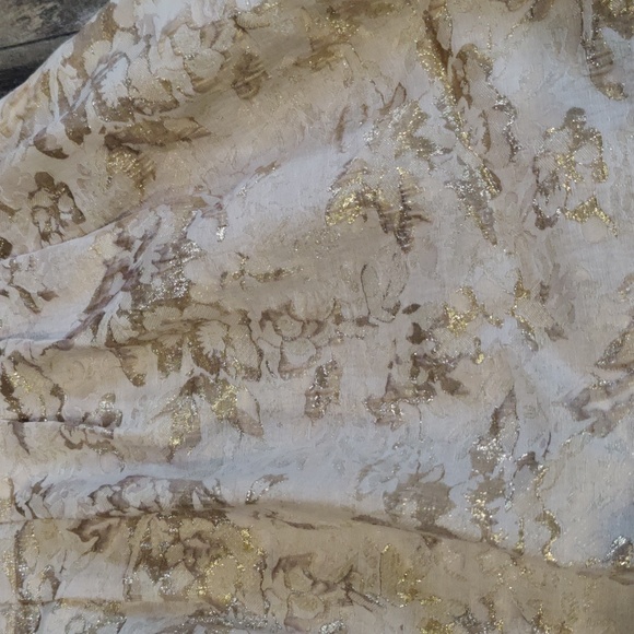 Max and Cleo Dress sz4 Metallic Pockets Keyhole Back Hidden Zipper - Picture 2 of 6